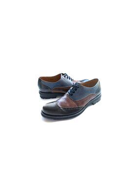 VTG John Fluevog Shoes Brogue,  Charcoal/Cognac Womens Size 10